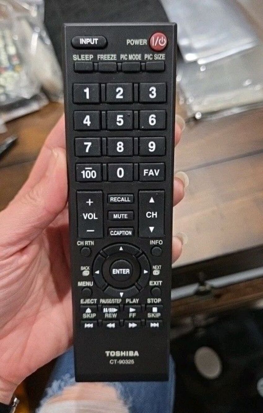 OEM Toshiba TV Remote Control CT-90325 32C100U2 32C100UM 32C110U 32DT1  B18